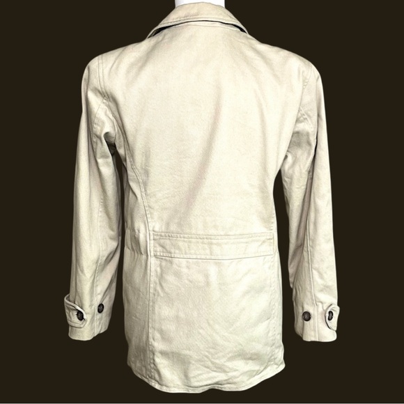 J. Crew Classic Cotton Twill Zip Chino Jacket Tan Women’s Size S - Picture 2 of 4